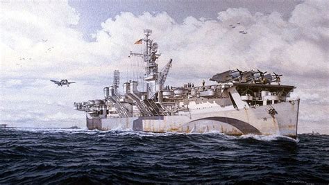 "Getting Everybody Back Aboard" (CVL-30 USS SAN JACINTO, 1944), by Jim ...