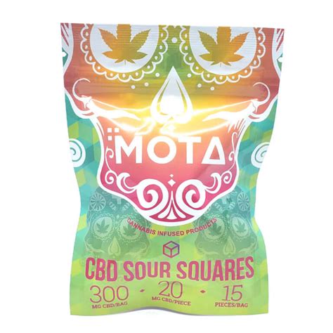 MOTA 300mg CBD Sour Squares - My Pure Canna