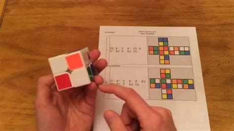 How to scramble a 2x2 cube - YouTube