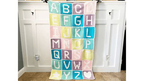 Crochet Letters Pattern | Crochet Letters on Blanket | Letters Graph