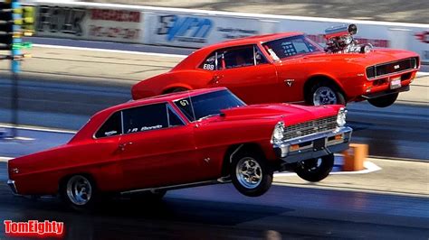 Non Stop Wheelies - Muscle Cars Drag Racing - YouTube