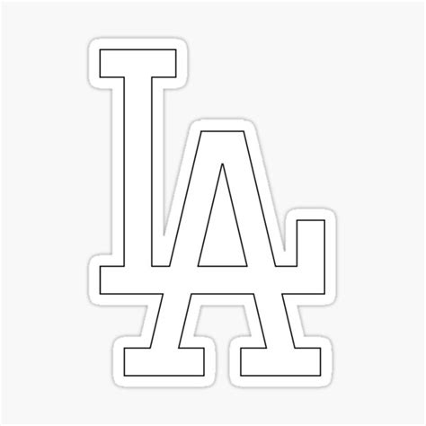 La Logo Coloring Page