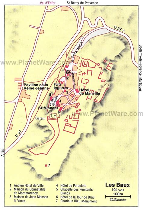 Les Baux De Provence Map