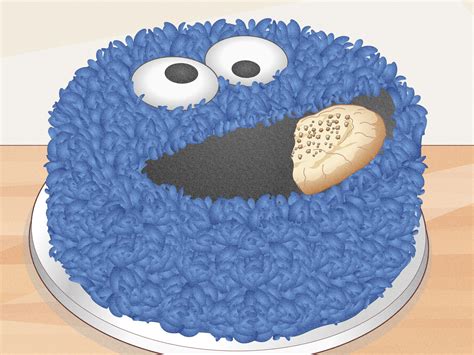 How to Make a Cookie Monster Cake (with Pictures) - wikiHow