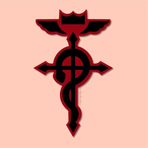 Fullmetal Alchemist Anime Edward Elric Symbol Of Alchemist Snake Cross ...