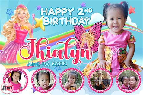 Barbie Background For Birthday Tarpaulin Design - IMAGESEE