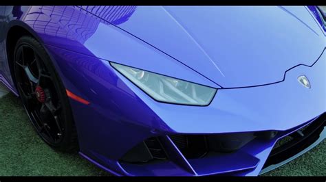 a beautiful blue luxury car - YouTube