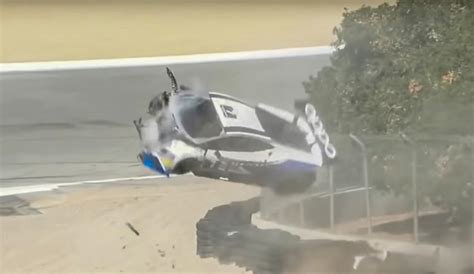 Female Lamborghini Racer Survives Scary Crash After Being Airborne