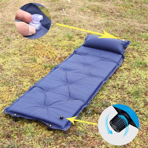 Inflatable Outdoor Camping Mat Self Inflating Air Mattress Sleeping Pad Air Bed Joinable With ...