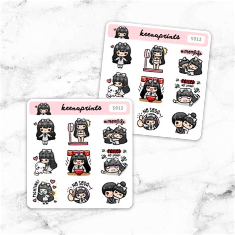 SAMPLER STICKERS LOLA - S012 – KeenaPrints