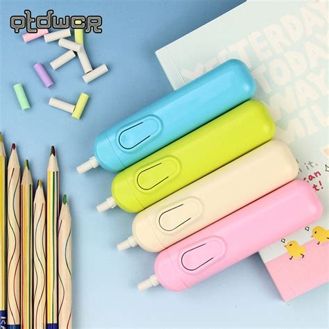 1PC New Creative Lazy Writing Drawing Pencil Eraser Automatic Electric Eraser Child School ...