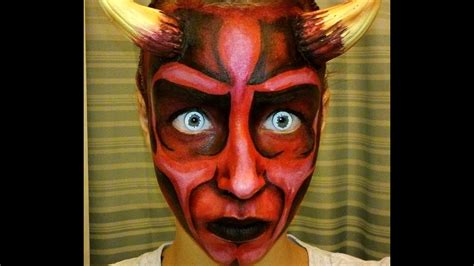 Halloween Series 2013: Devil Face Painting Tutorial - YouTube