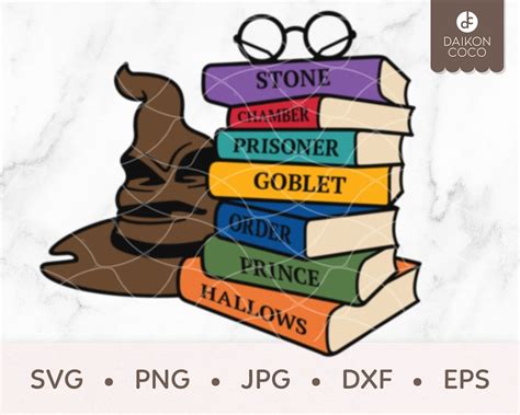 Free Svg Harry Potter Stacked Books Svg Ppular Design | The Best Porn Website