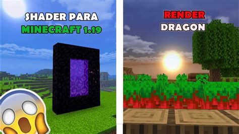 EL MEJOR SHADER PARA MINECRAFT PE 1.19.22 BEDROCK RENDER DRAGON ...