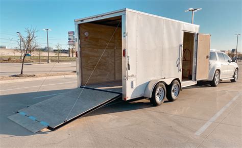 7x14 Enclosed Cargo Trailer Rental | Dallas Texas