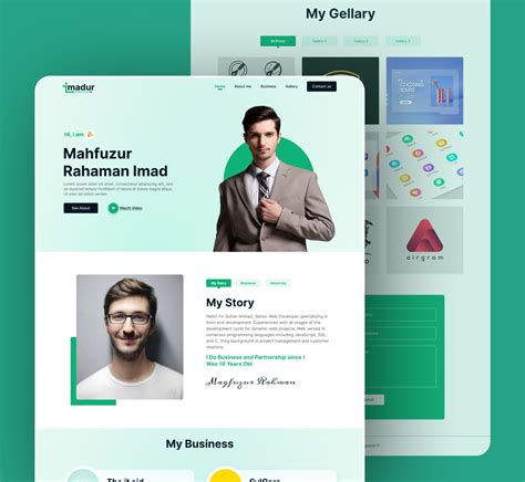 Personal Website Design by Sayef Habib on Dribbble