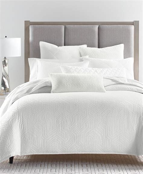 Hotel Collection Etched Geo Comforter, Full/Queen, Created for Macy's ...