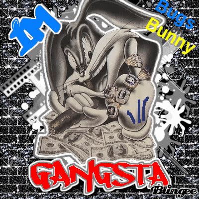 I am gangster bugs bunny Picture #103264516 | Blingee.com