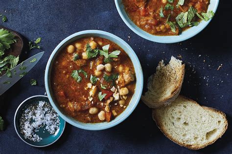 Moroccan lamb soup with harissa and chickpeas - Fresh Living