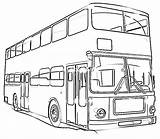 Double Decker Bus Coloring Page At GetColoringscom  Free Printable sketch template