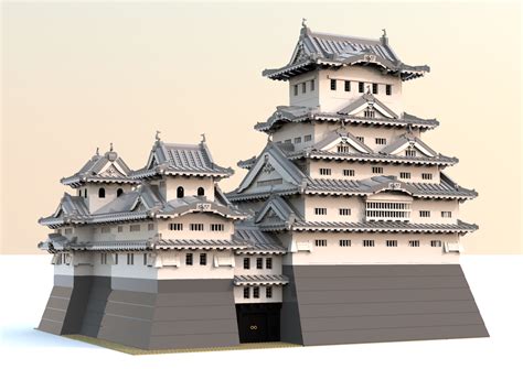 Lego Digital Designer Creation - Himeji Castle Tenshukaku(姫路城 天守閣, 히메지성 천수각) China Architecture ...