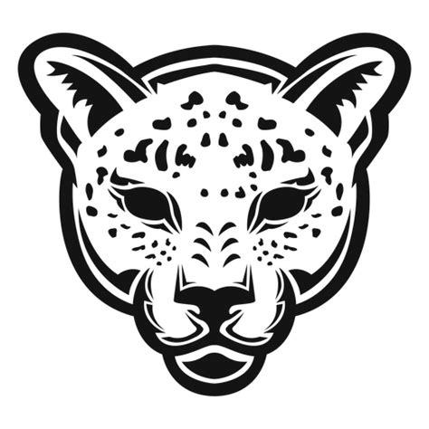 Jaguar Head High Contrast PNG & SVG Design For T-Shirts