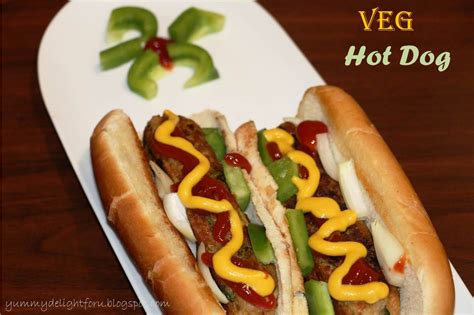 yummy delight for u: Veg Hot Dog, How to make Vegetarian Hot Dog