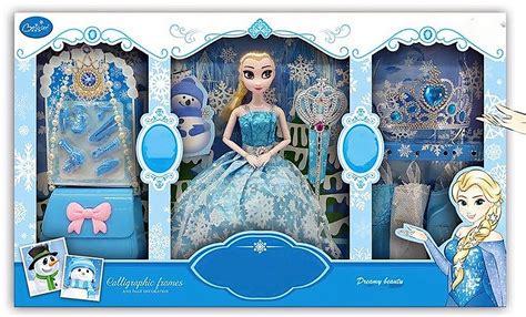 Bộ đồ chơi búp bê Elsa thay váy - Công chúa Frozen có khớp thay đổi tư thế linh hoạt - Nữ hoàng ...