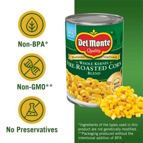 Del Monte® Fire Roasted Whole Kernel Corn Blend Canned Vegetables, 14. ...