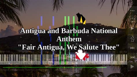 Antigua and Barbuda National Anthem | Fair Antigua, We Salute Thee - Piano - YouTube