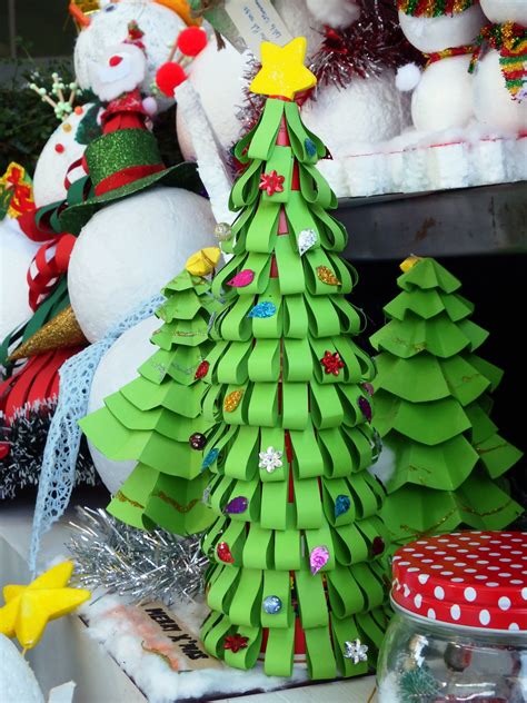 Free photo: Paper craft Christmas tree - Cotton, Cottonwool, Craft - Free Download - Jooinn