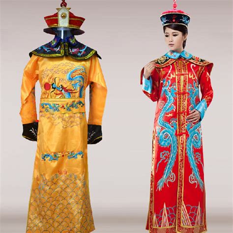 The qing dynasty emperor queen historical costumes clothes ancient ...