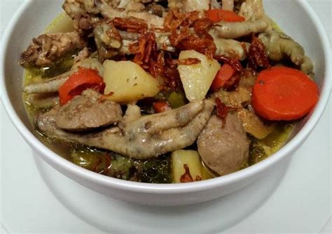 Resep Sup Ceker Bakso oleh Tini Datu - Cookpad