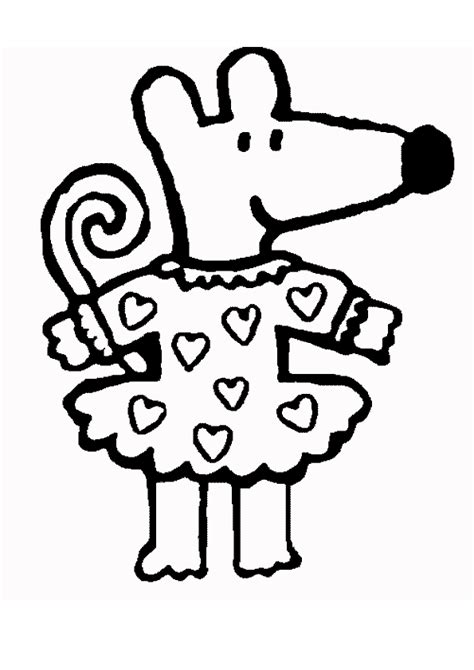 Maisy Coloring Pages Coloring Pages