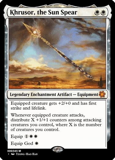 The god weapons as equipment. : r/custommagic