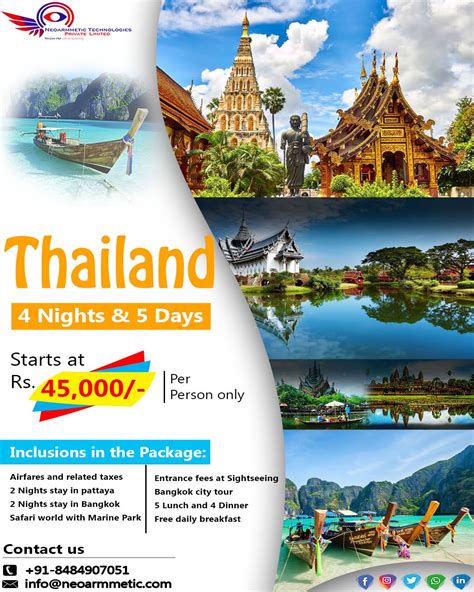 Thailand Tour Package | Travel poster design, Thailand tours, Travel ...