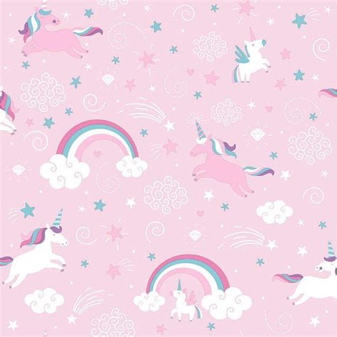 Pink Glitter Unicorn Wallpaper