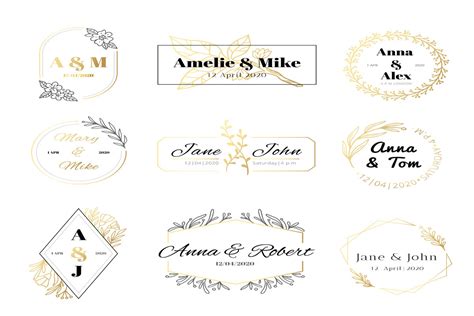 Wedding Invitation Labels Graphic by tartila.stock · Creative Fabrica