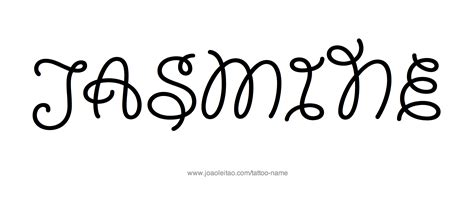 Jasmine Name Design Tattoo design name jasmine | Name design, Tattoo ...