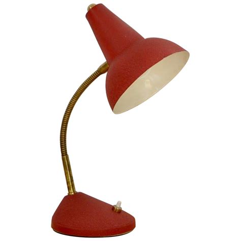Italian 1950s Double Gooseneck Table Lamp at 1stDibs