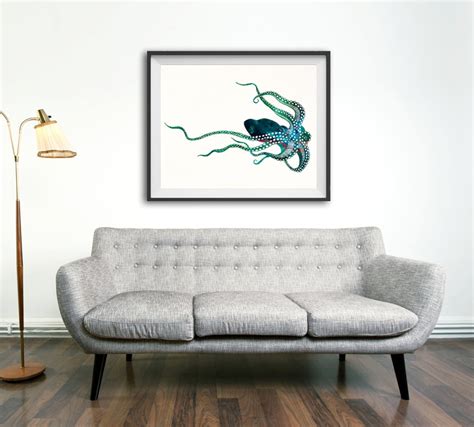 Octopus Watercolor Print Octopus Art Print Watercolor Art - Etsy