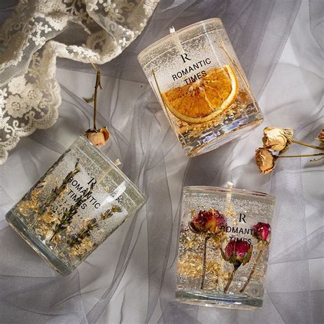 Wholesale Scented Candles Candle With Dried Flowers Art Candle ...