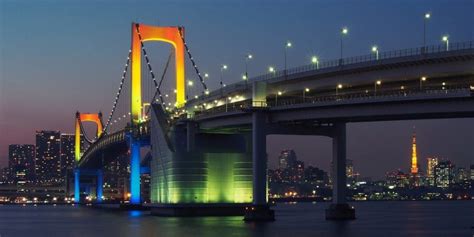 Odaiba's Rainbow Bridge - Minato, Tokyo - Japan Travel