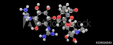 3d glass chemical structure of streptomycin molecule - Buy this stock illustration and explore ...