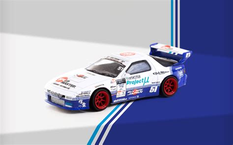 1/64 Tarmac Works Pandem Mazda RX-7 FC3S Drift - LIVECARMODEL.com