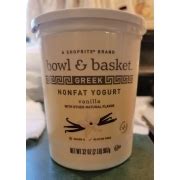 ShopRite Yogurt, Greek, Nonfat, Vanilla: Calories, Nutrition Analysis ...