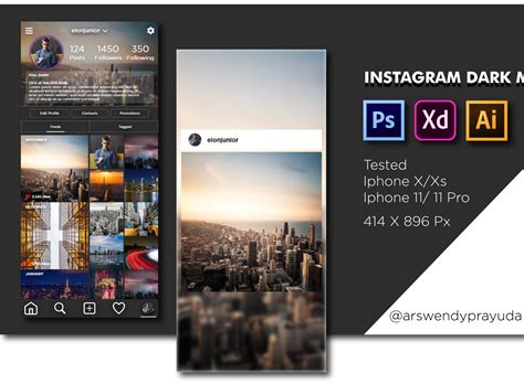 Instagram Dark Mode Concept by Arswendy Prayuda on Dribbble