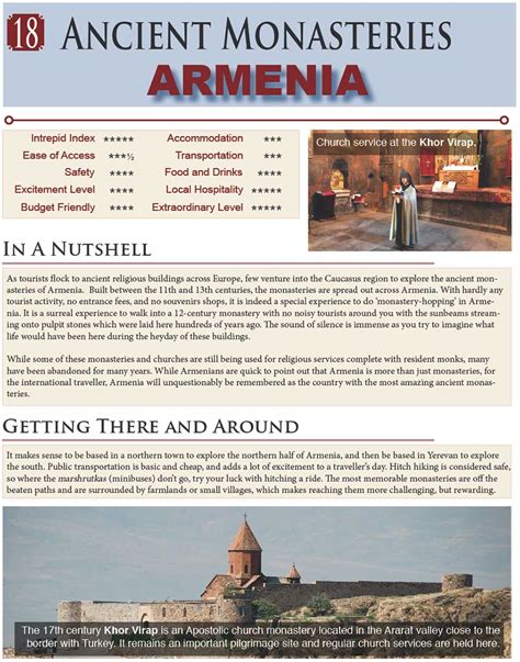 #18 – Ancient Monasteries, ARMENIAGloberovers Magazine