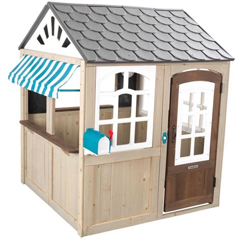 KidKraft Hillcrest Wooden Outdoor Playhouse-10057 - The Home Depot