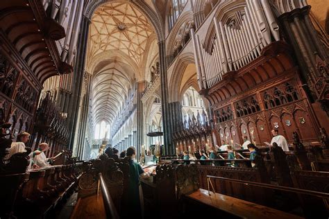 Salisbury Cathedral Choir - Girls and Men - Evensong Photograph by Ash Mills - Fine Art America